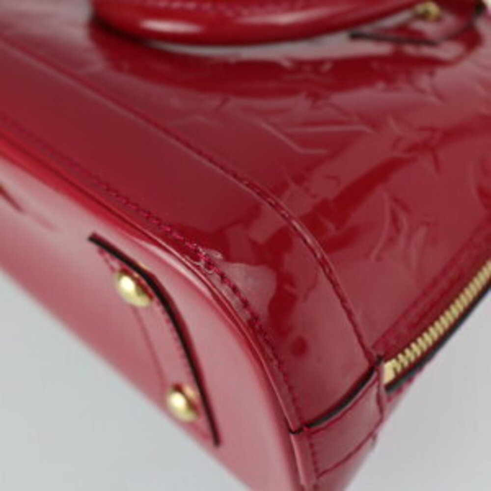 LOUIS VUITTON Alma Vernis handbag patent leather Pomme d Amour shoulder bag - Picture 6 of 9